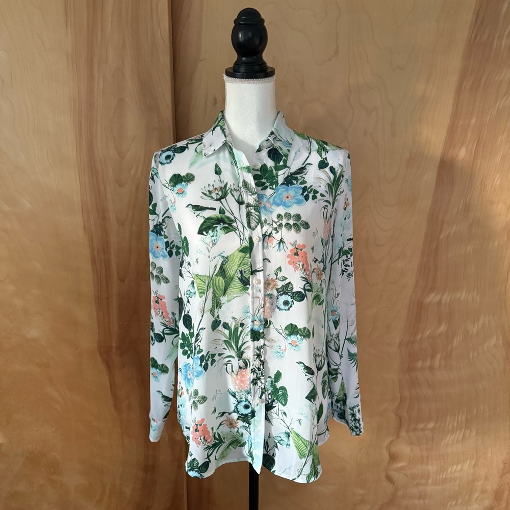 Floral Print Women's Blouse